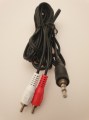 Câble Adaptateur Audio Jack 3,5 mm stéréo mâle vers 2X RCA mâles
